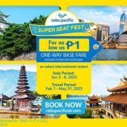 CEB Welcomes 2023 with Special P1so Sale for International Routes