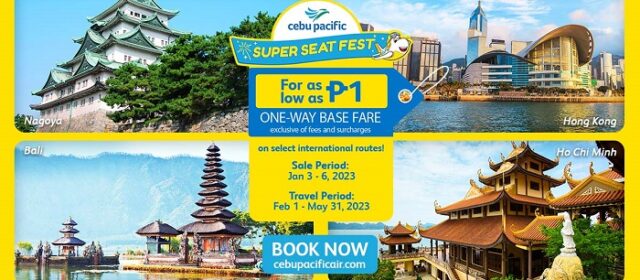 CEB Welcomes 2023 with Special P1so Sale for International Routes